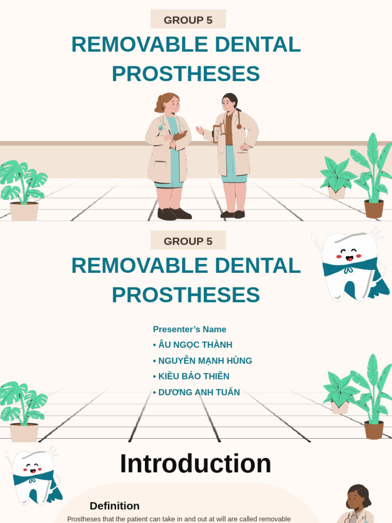Removable Dental Prostheses | PDF | Dentures | Dental Implant