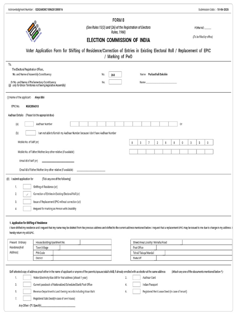 Form8 S25268O8C1006251200016 PDF | PDF