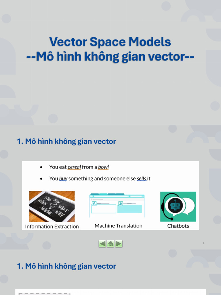 Vector Space Models | PDF