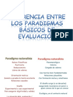 Diferencia Entre Los Paradigm As Básicos de Evaluación