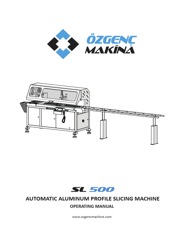 SL 500 Aluminum Slicing Machine Manual | PDF | Lighting | Switch