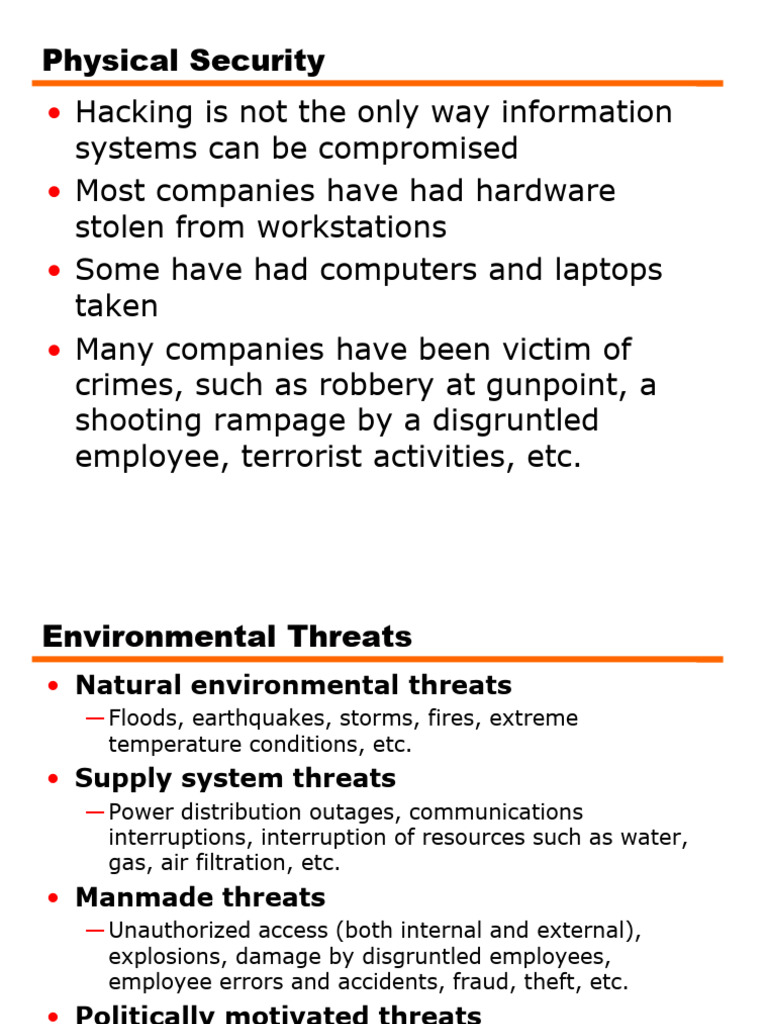 IS Lecture 08 - Physical Security (1) - 2 | PDF | Biometrics | Computer ...