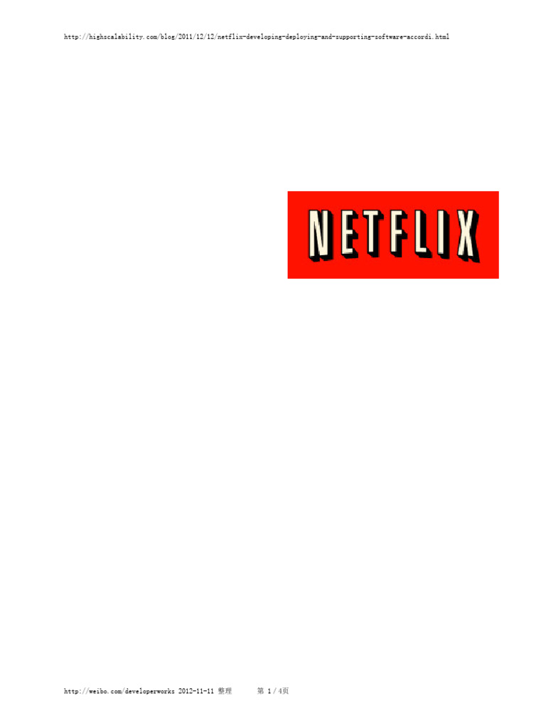 Netflix - Developing Deploying and Supporting Software According To The ...