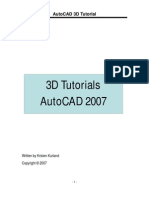 BELAJAR MENGGAMBAR 3D DENGAN AUTOCAD 2007