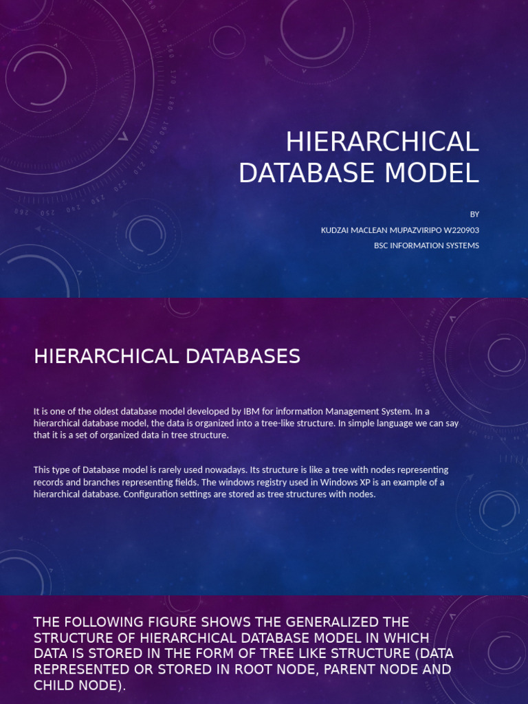 Hierarchical Database Model PRESENTATION | PDF