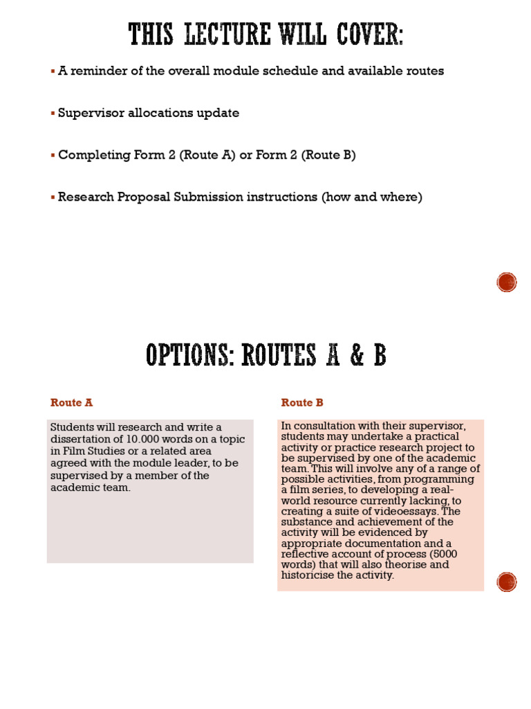 LECTURE 3 Independent Project The Research Overview | PDF | Thesis