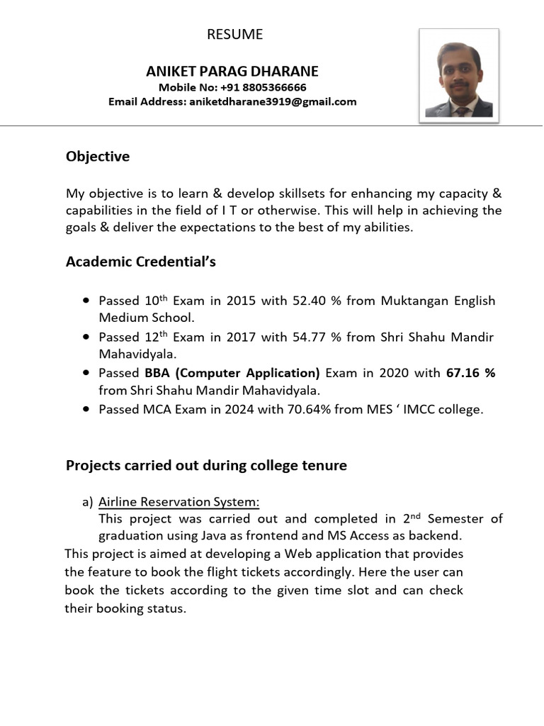 Aniket Resume Updated | PDF | Inventory | Web Application