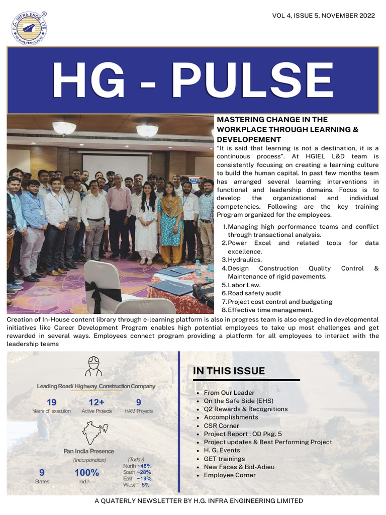 HG Infra Engineering Newsletter - Nov 2022 | PDF