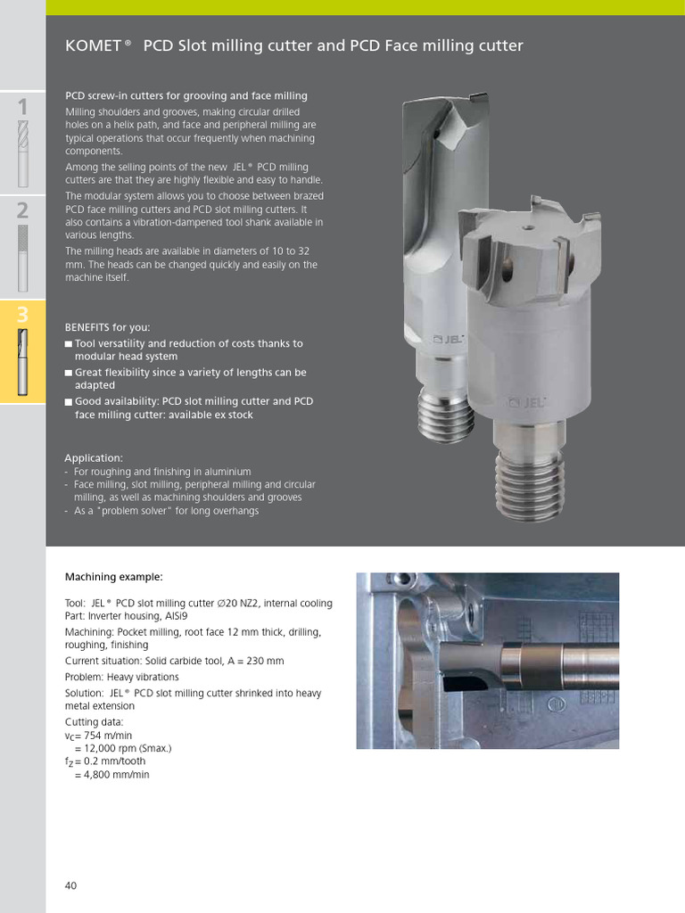 PCD Milling Cutters for Versatile Machining | PDF