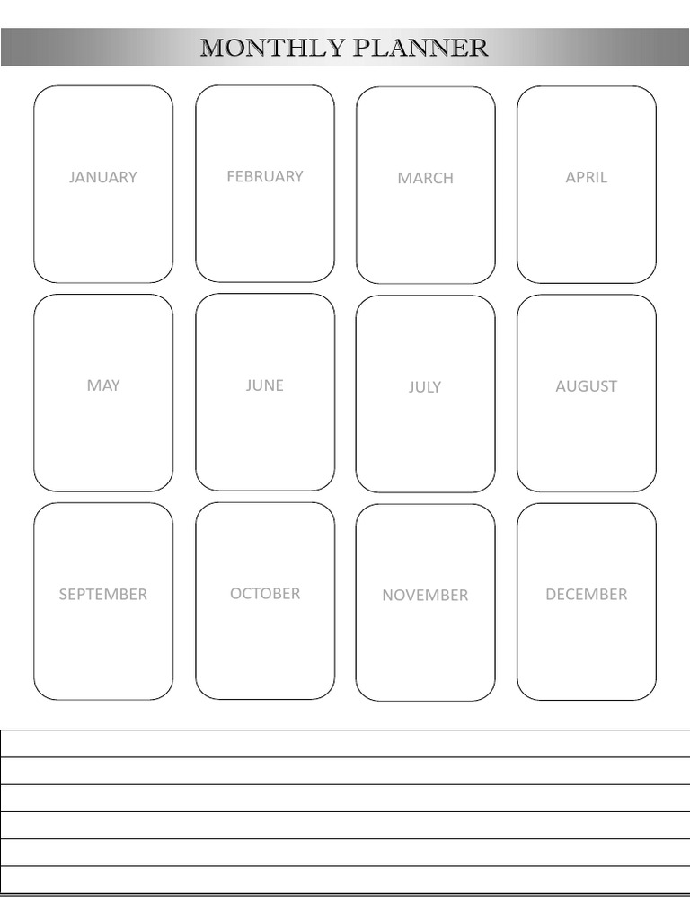 Monthly Planner | PDF