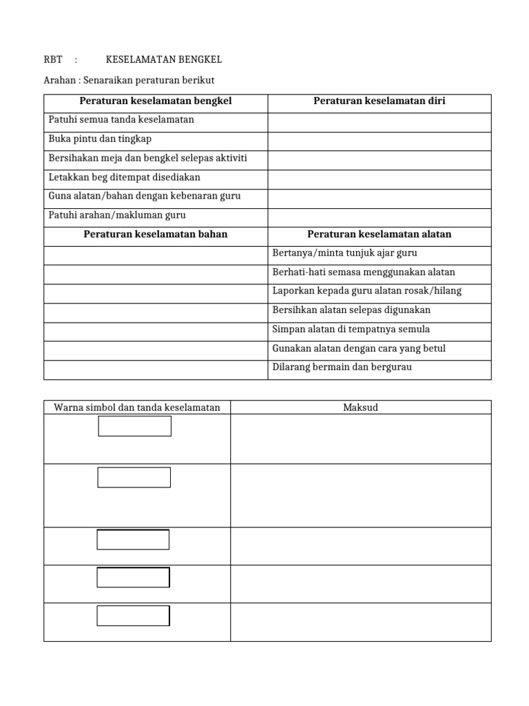 Keselamatan Bengkel | PDF