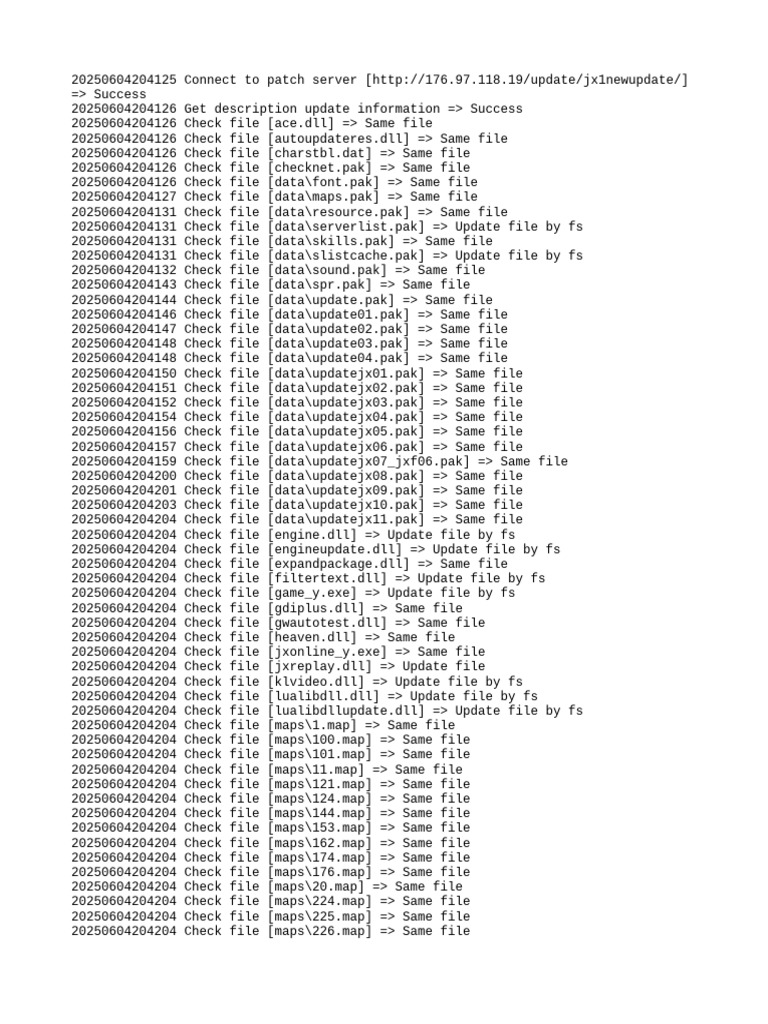 Patch Server Update Log Summary | PDF | Ibm Pc Compatibles | Computer ...