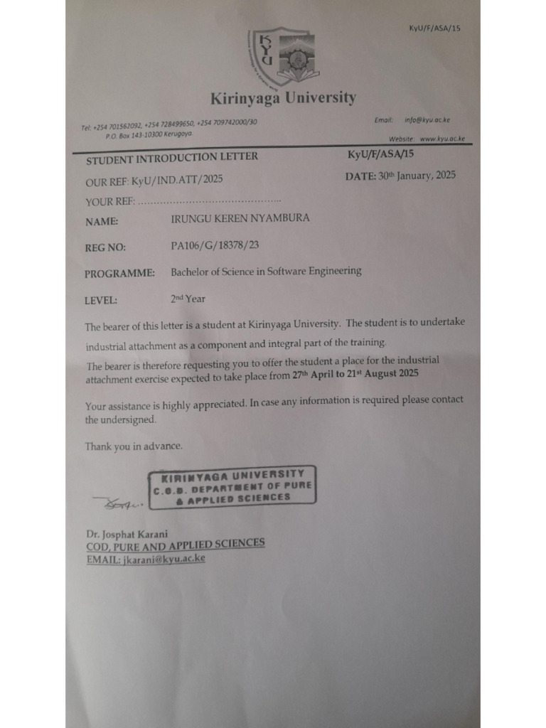 School Introduction Letter | PDF