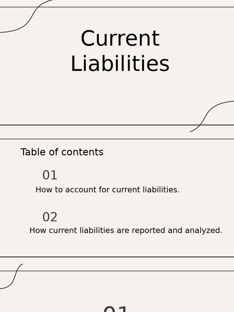 Account For Current Liabilities | PDF | Promissory Note | Working Capital