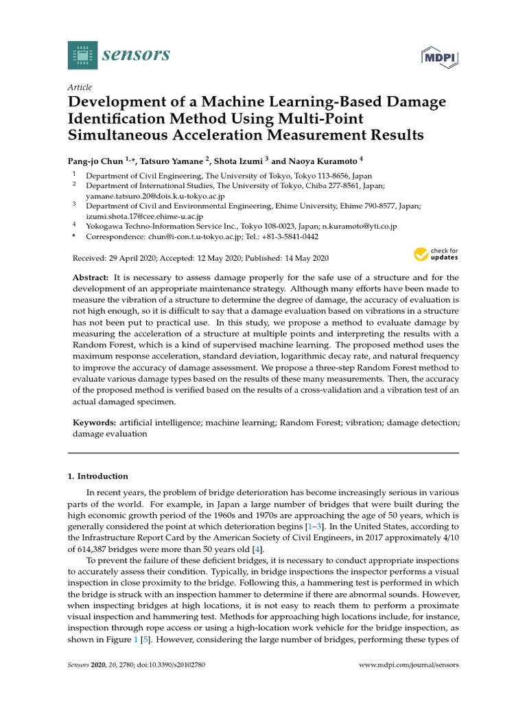 Machine Learning for Structural Damage Detection | PDF | Machine ...