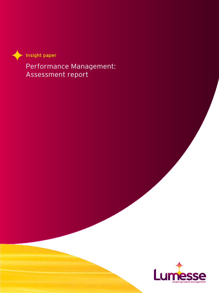 Performance Management Insights by Lumesse | PDF | Employee Retention ...