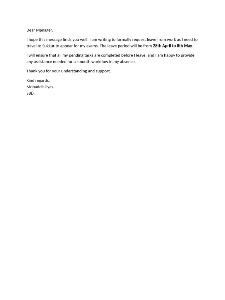 Dear Manager | PDF