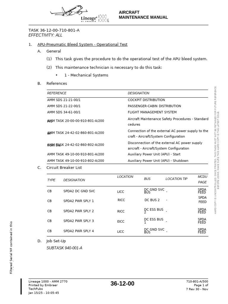APU Bleed System Test Guide | PDF | Power Supply | Manufactured Goods