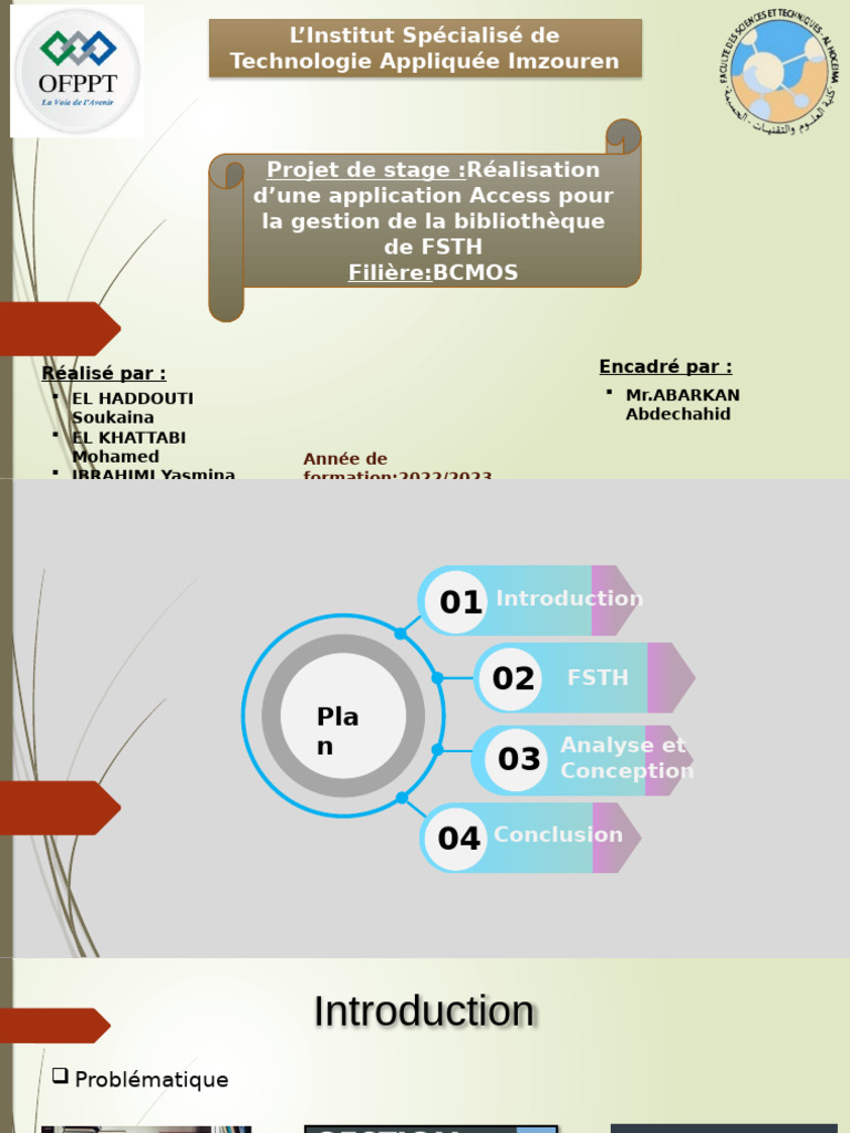 Application Access pour bibliothèque FSTH | PDF