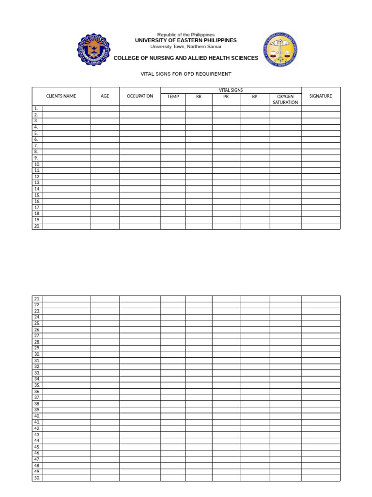 VS Format For OPD | PDF