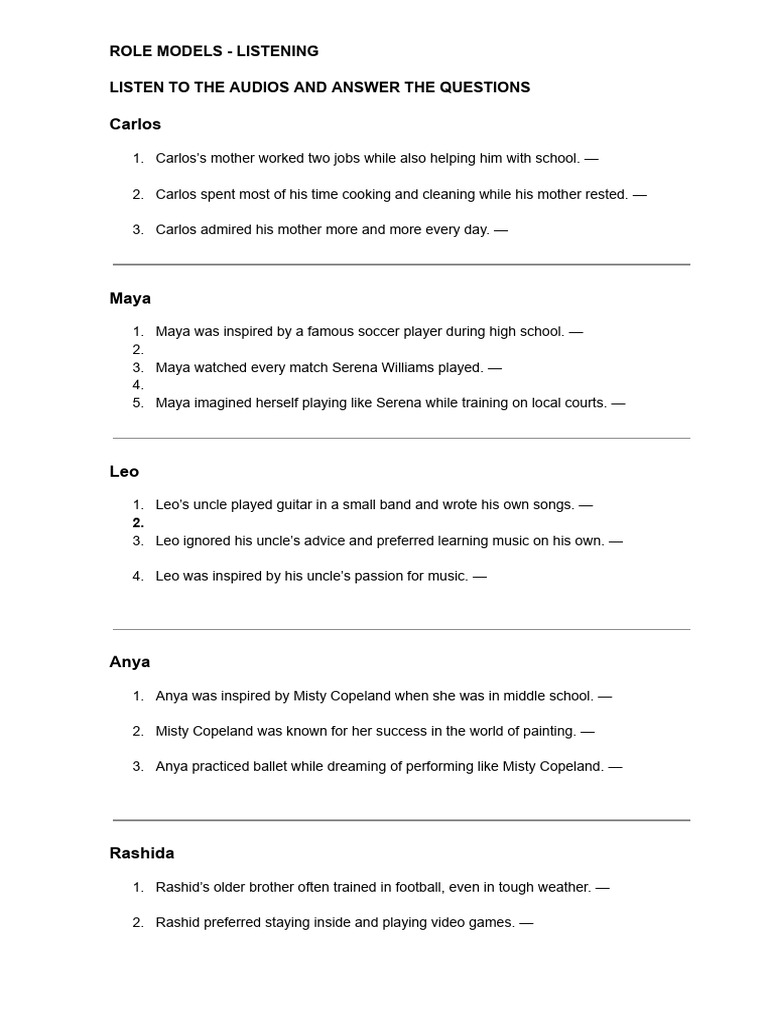 Letters to My Role Models | PDF