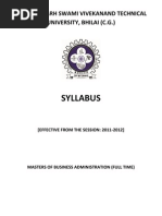 Mba Semester II (Full Time)_new_syllabus_2011
