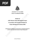 Download Analysis of  ATT Wireless Failed CRM Upgrade Project via Project Management Institute PMI Accepted Standards by EvvPathirttnnne SN87421392 doc pdf