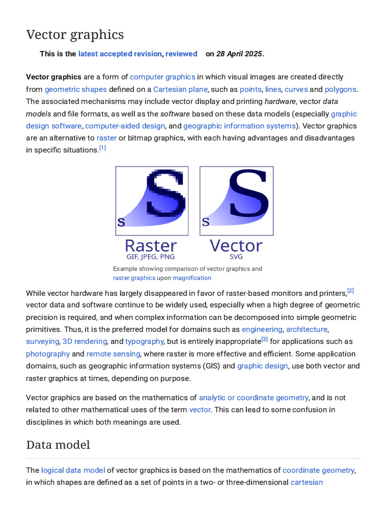 Vector Graphics - Wikipedia | PDF | Computing | Graphic Design