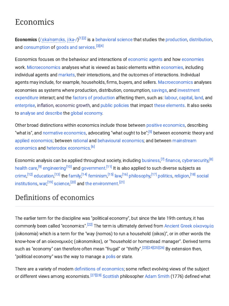 Understanding Economics: Key Concepts | PDF | Economics | Neoclassical ...