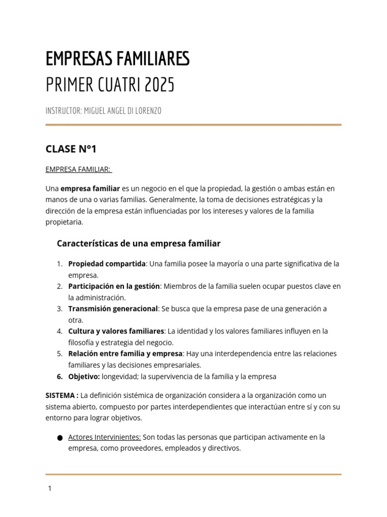 Resumen Mio Empresas Familiares | PDF | Business | Gestión de recursos ...