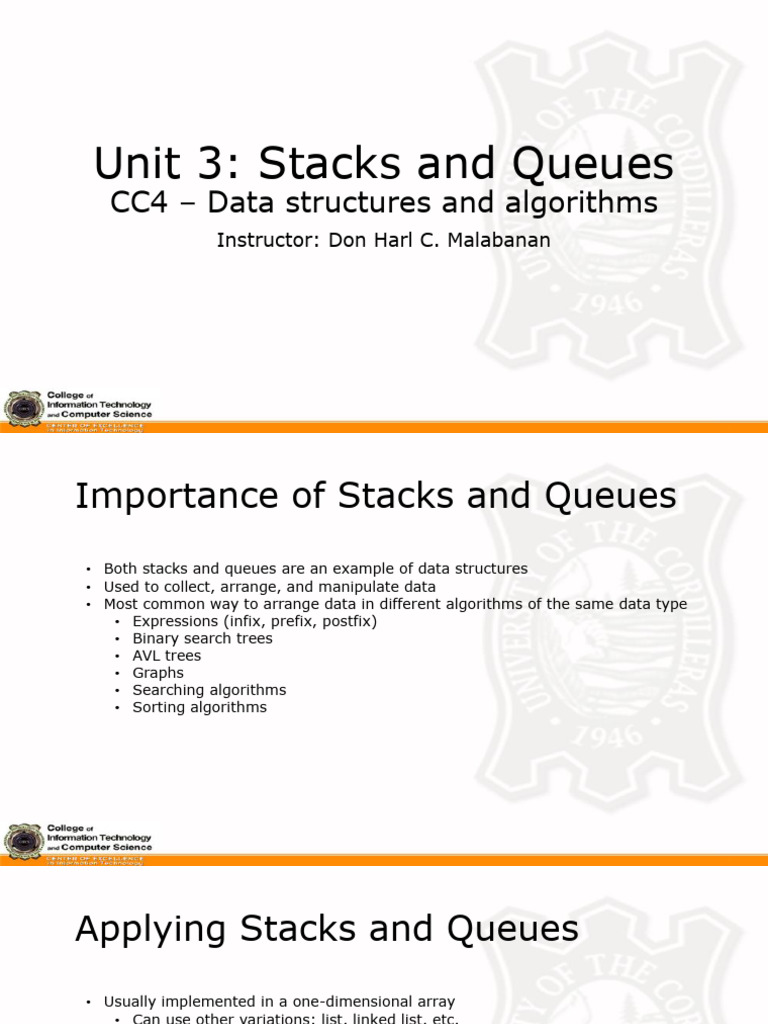 Understanding Stacks and Queues | PDF | Queue (Abstract Data Type ...