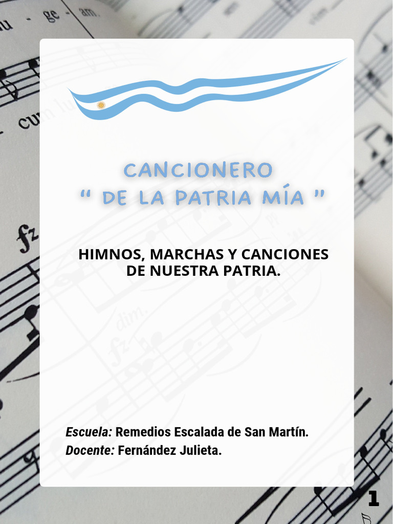Himnos y Canciones Patrias Argentinas | PDF | Argentina