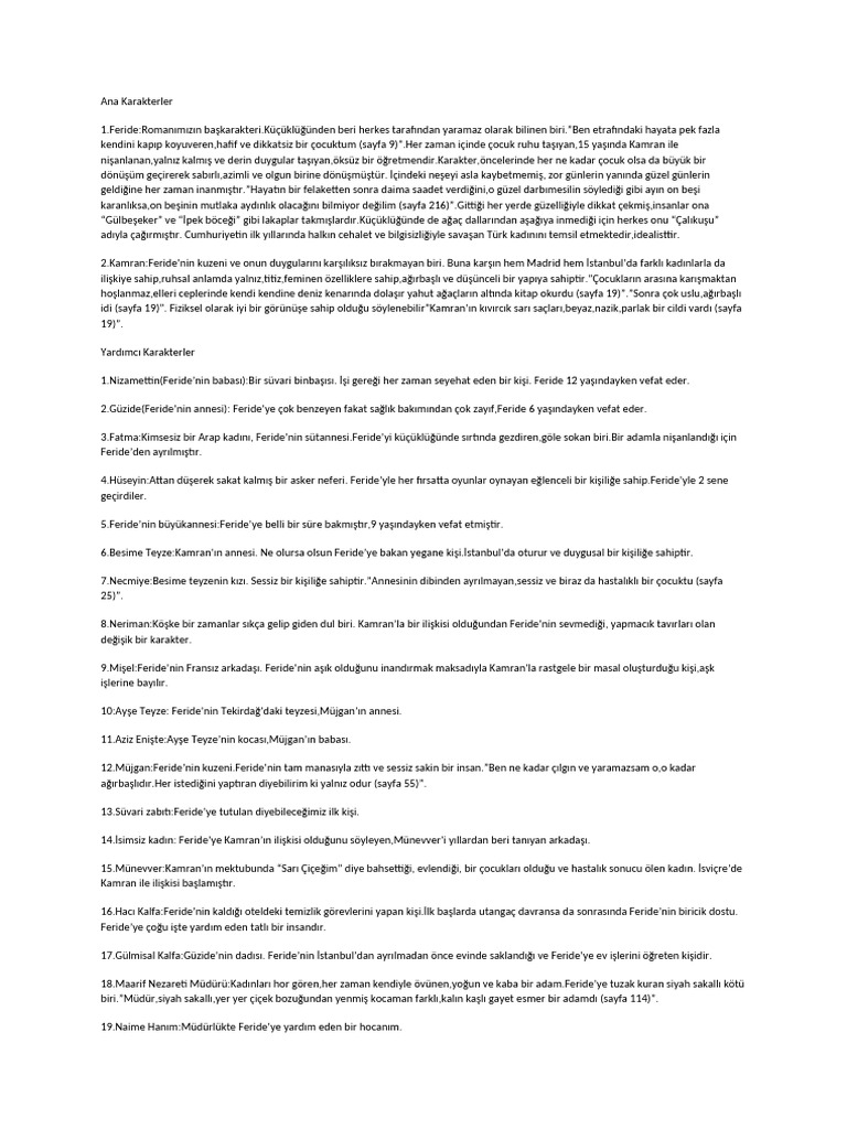 Çalıkuşu | PDF