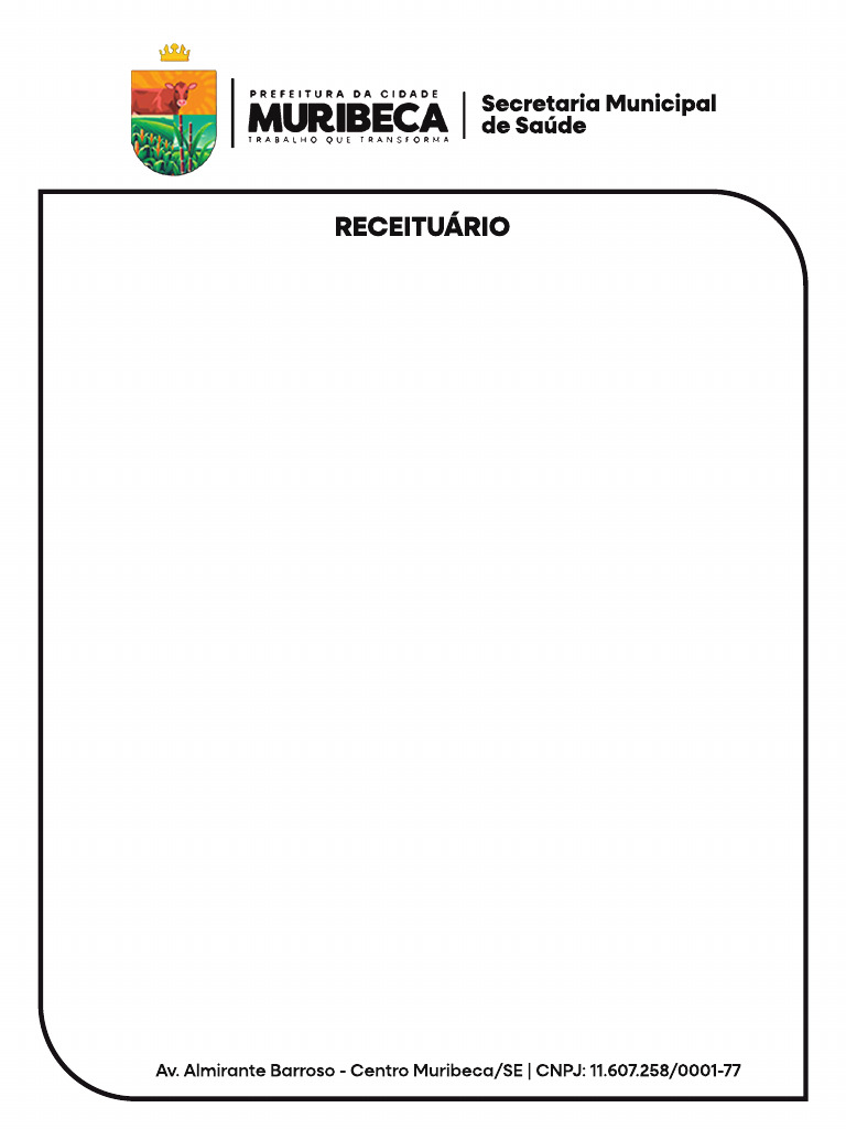 Receituário da Secretaria Municipal de Saúde | PDF