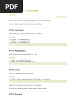 HTML Basic - : 4 Examples