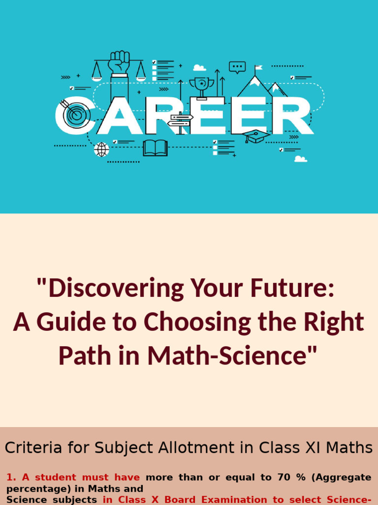 Math-Science Stream Career Guide | PDF | Mechanical Engineering