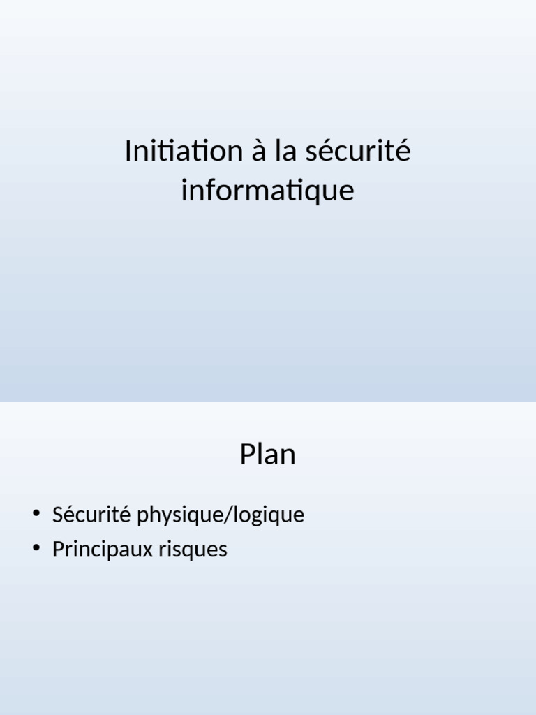 Initiation à la sécurité informatique | PDF | Cryptographie | Cryptage