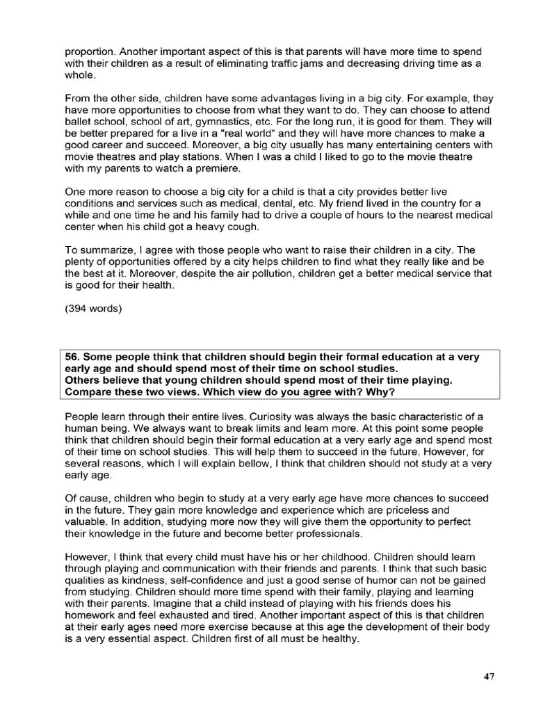 IELTS Essay Samples Page 0049 | PDF