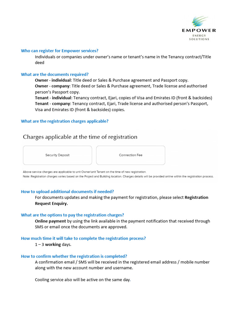 Empower Services Registration Guide | PDF
