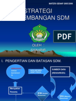 Strategi Pengembangan SDM