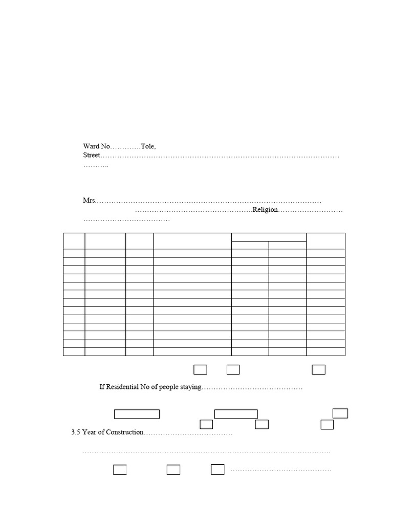 Conservation Questionnaire Nepal | PDF