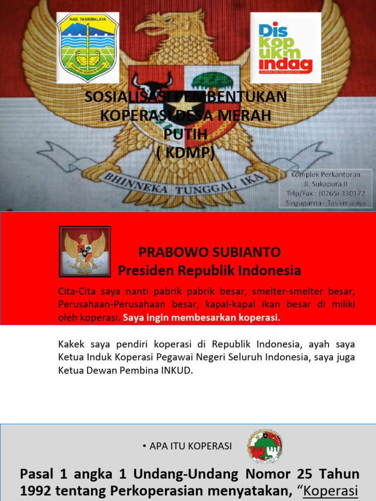 Sosialisasi Pembentukan KDMP Desa | PDF