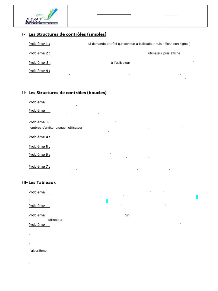 Algorithmes de base en algorithmique | PDF | Entier naturel | Nombre réel