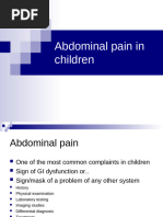 RCH Guidelines: Pediatric Abdominal Pain | PDF | Pain | Constipation