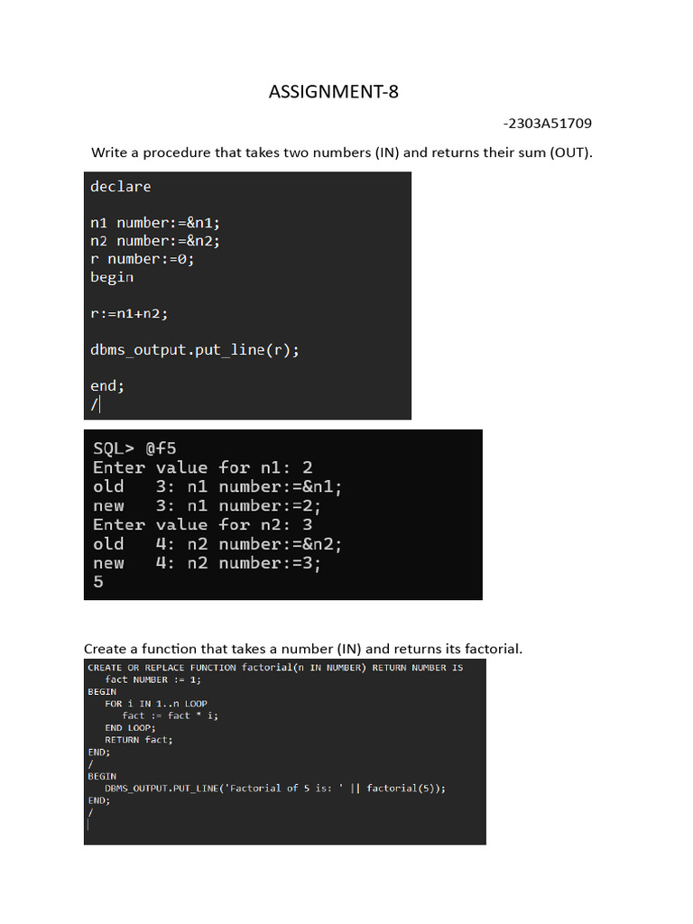 Programming Procedures and Functions Guide | PDF