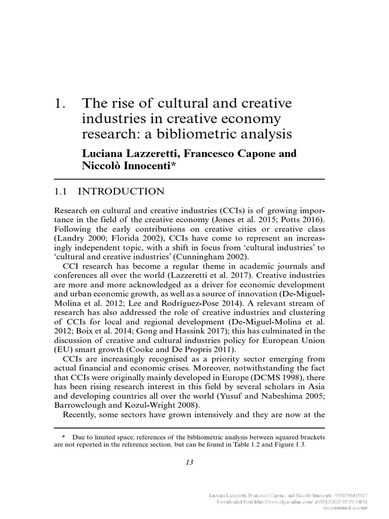 The Rise of Cultural and Creative | PDF | Economies | Science