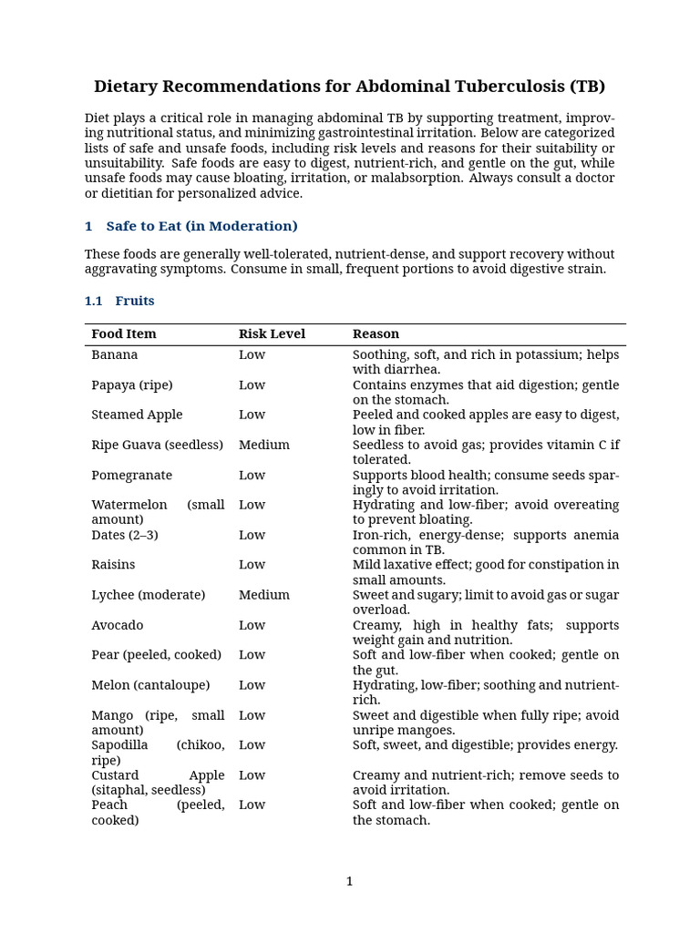 Food Items TB | PDF | Bloating | Foods