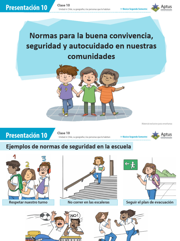 Normas de convivencia y seguridad escolar | PDF