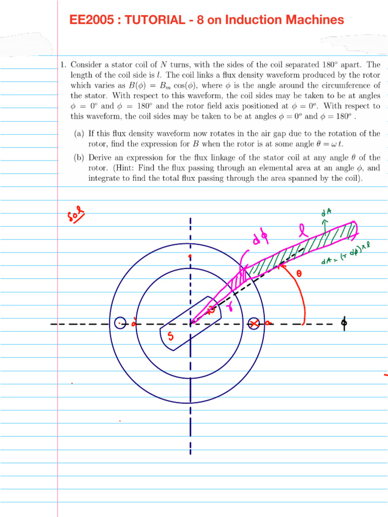 Induction Machines Tutorial 8 Guide | PDF | Electricity | Electrical ...