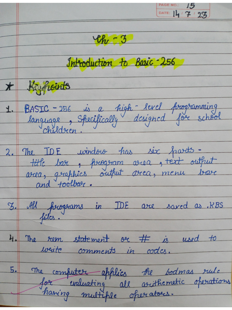 Computer ClassVI CH 3 NotebookWork-1 | PDF